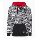 POLERA UNISEX NEGRA/BLANCO/ROJA TALLA XL